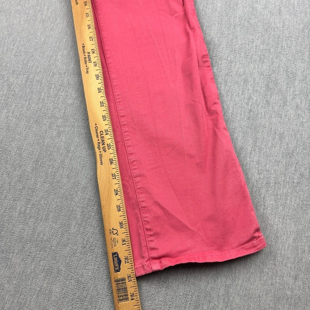 Paige Pants Mens 33 Pink Normandie Straight Leg Chino Stretch Made in USA Casual